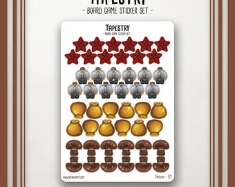 Tapestry - Set di adesivi per giochi da tavolo