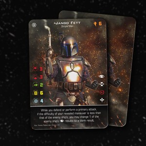 Jango Fett (Firespray-31) - X-Wing Second Edition - Custom Alt Card