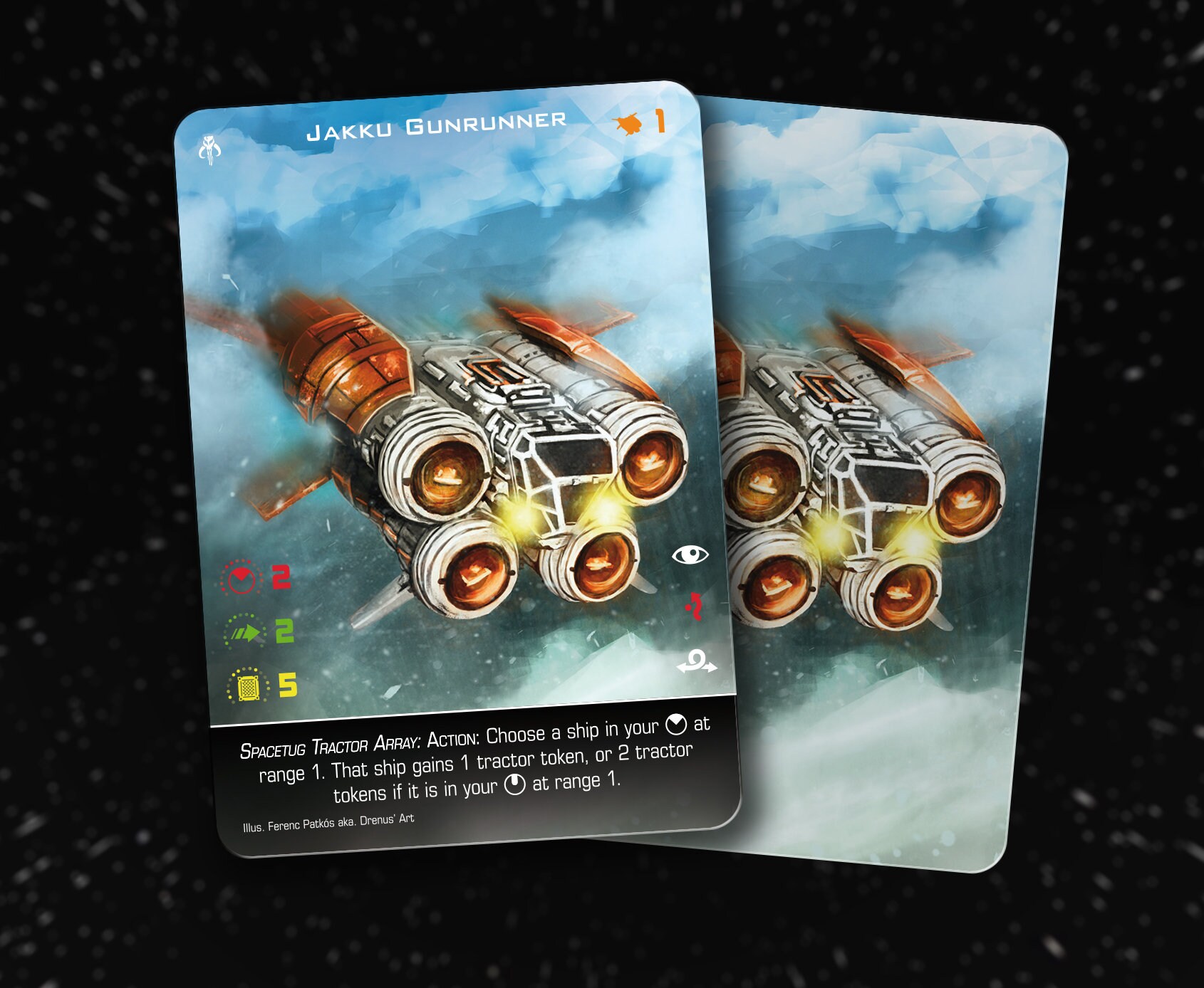 Jakku Gunrunner (quadrijet Transfer Spacetug) X-wing Second