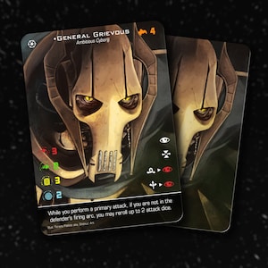 General Grievous (Belbullab-22 Starfighter) - X-Wing Zweite Auflage - benutzerdefinierte Alt-Karte