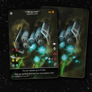 Redline (TIE/ca Punisher) - X-Wing Second Edition - Custom Alt Card