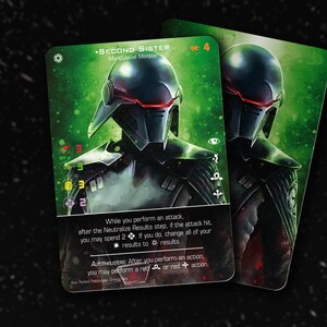 Second Sister (TIE Interceptor) - X-Wing Second Edition - Custom Alt Card