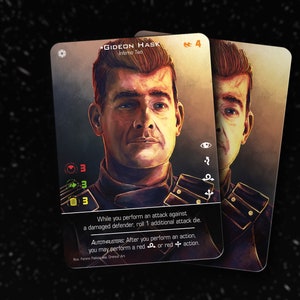 Gideon Hask (TIE Interceptor) - X-Wing Tweede Editie - Custom Alt Card