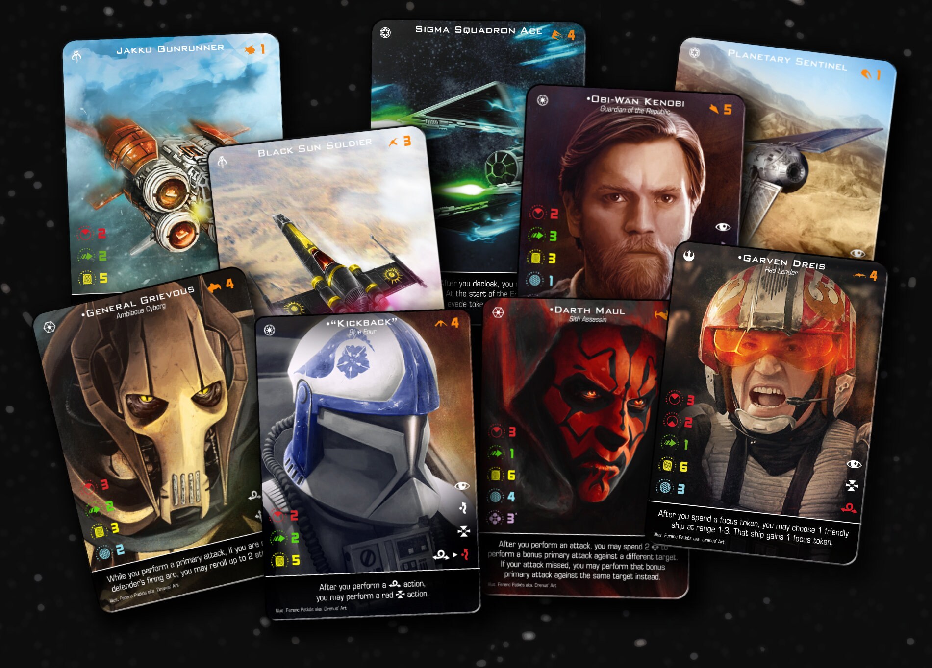 XWing Second Edition Custom Alt Card Wave 3 Bundle Etsy