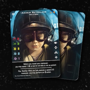 Anakin Skywalker (Naboo Royal N-1 Starfighter)-X-Wing Second Edition-aangepaste ALT-kaart