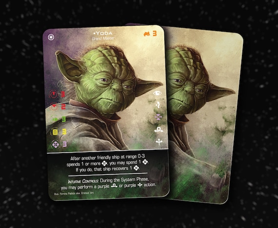 Yoda eta 2 Actis X wing Second Edition Custom Alt Card Etsy Sweden