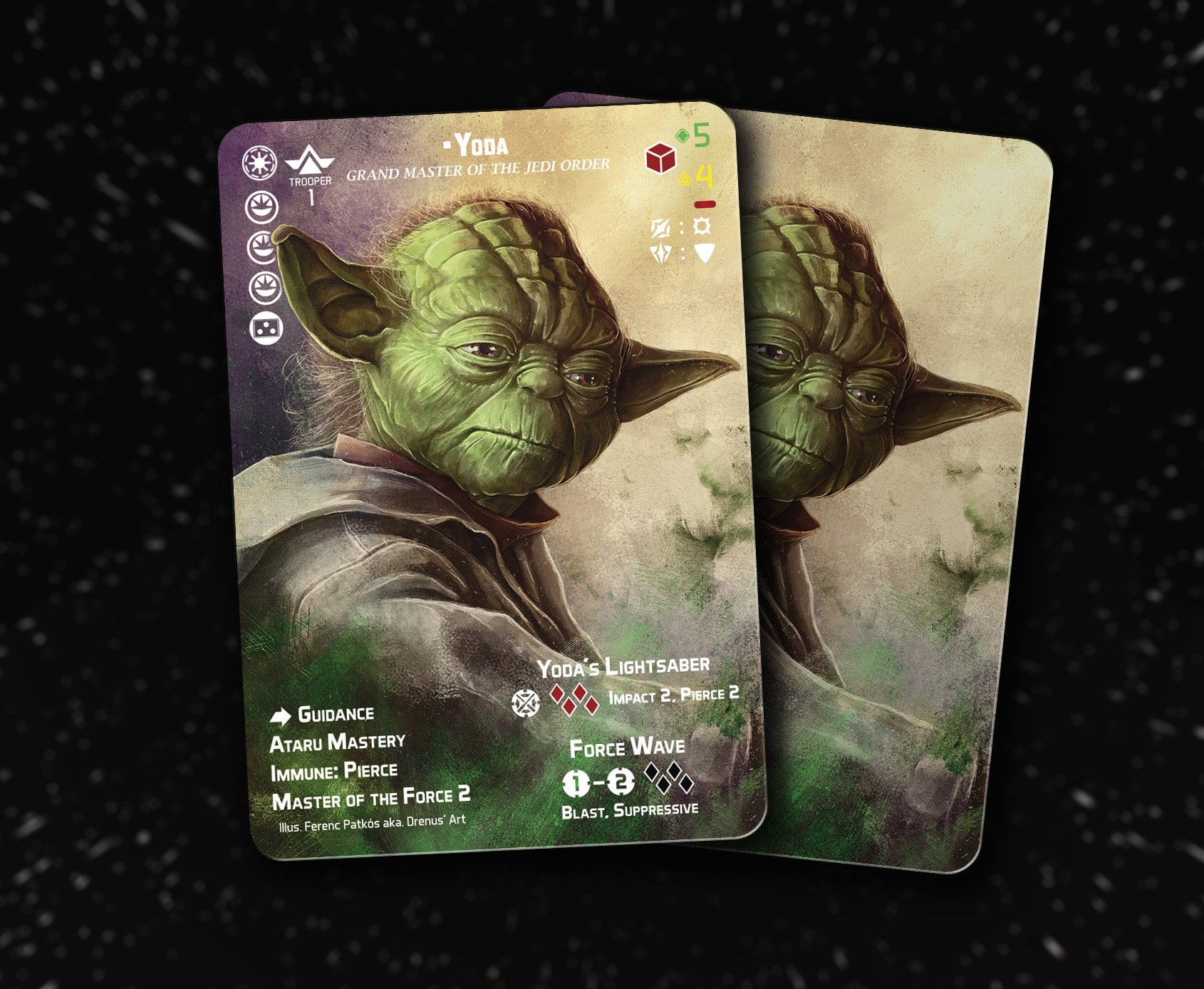 Yoda (Grand Master of the Jedi Order) Legion Custom Alt Card - Main Image