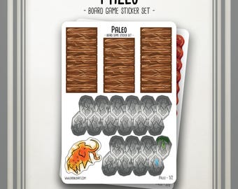 Paleo - Brettspiel Sticker Set