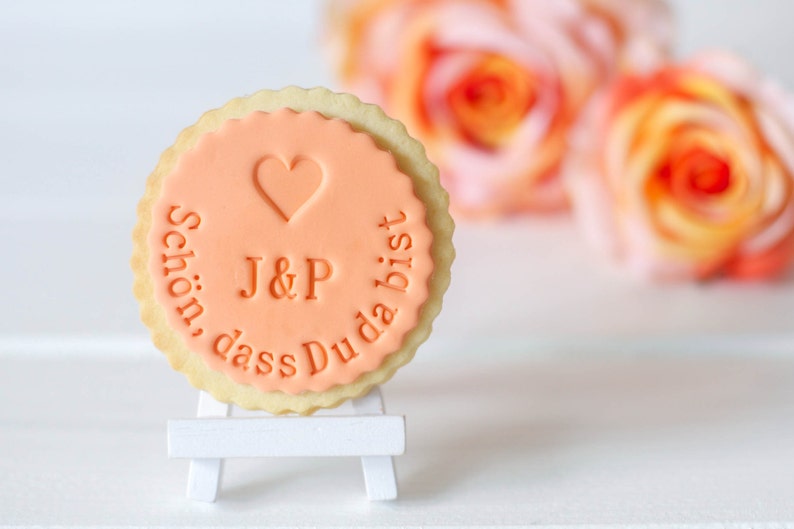 Schön dass Du da bist Keksstempel / Fondantstempel Bild 0