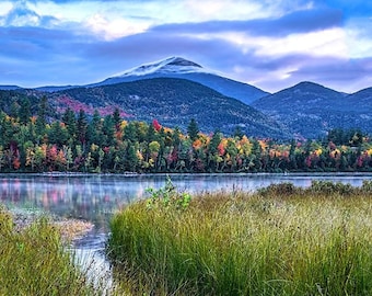 Mountain Picture, Lake Placid, Whiteface Mountain, Adirondack Mountains, Adirondack Fine Art, Mountain Print, Connery Pond, Sunrise Photo