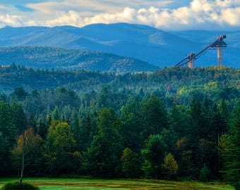 Olympic Ski Jump Print, Lake Placid Photo, Adirondack Mountains, Adirondack Decor, Adirondack Fine Art, Adirondack Print, Olympic Photo