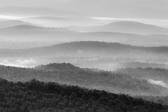 Adirondack Mountain, Black and White, B&W, Landscape, Mountain