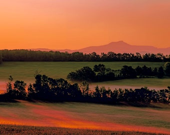 Champlain Sunrise, Champlain Valley, Green Mountains, Vermont, Country Landscape, Sunrise Photography, Fine Art Photography, Fine Art Gift