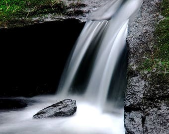 Adirondack Waterfall, Adirondack Stream, Fine Art Photography, Nature Print, Wall Art, Adirondack Waterfall Print, Waterfall Art, Art Print