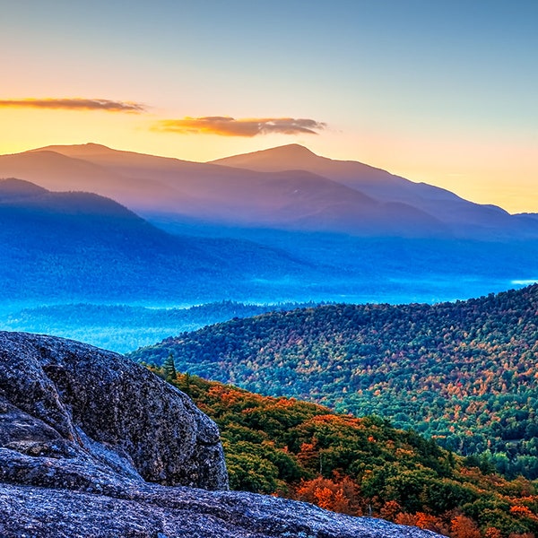 Owl's Head Mountain, Keene Valley, Adirondack Mountains, Autumn Photograph, Lake Placid, Landscape Print, Autumn Print, Adirondack Print