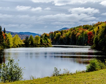 Nature Photograph, River Photo, Landscape Image, Outdoor Photo, Mountain Photography, Adirondack Mountains, Adirondack Photo, Landscape Art