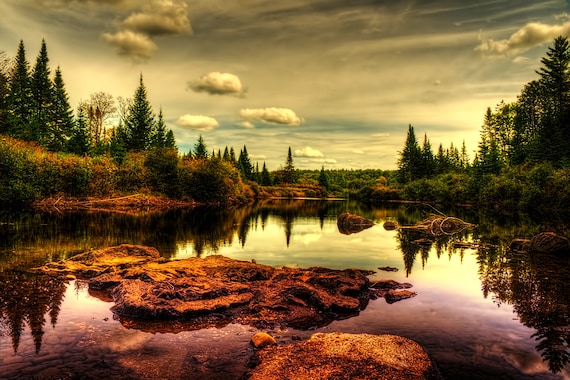 Landscape Photography, Adirondack Mountains, Scenery Print, Fine Art Decor, Adirondack Photo, Reflections Print, Adirondack Peaks, New York