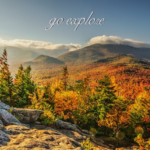 Inspirational Photo, Autumn Photo, Fall Foliage, Landscape Art, Adirondack Mountains, Mountain Photo, Go Explore, Nature Print, Adirondacks