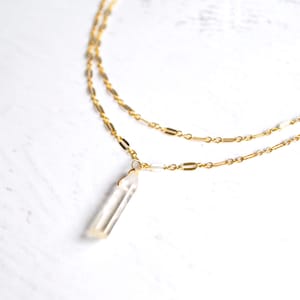 Layered Choker Chain Necklace, Crystal Choker Necklace, Gold Collar Necklace, Boho Choker, Layered Necklace, Healing Crystal Jewelry Gifts