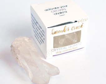 Kronen-Chakra-Stein, klarer Quarz-Cluster, Chakra-Kristall-Heilungs-Geschenke unter 25, Chakra-Reinigungs-Kristallstein, Energie-Kristalle für Gitter