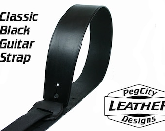 Custom Leather Guitar Strap - Handmade Leather Strap - Electric Guitar Strap - Acoustic Guitar Strap - Personalized Leather Guitar Straps