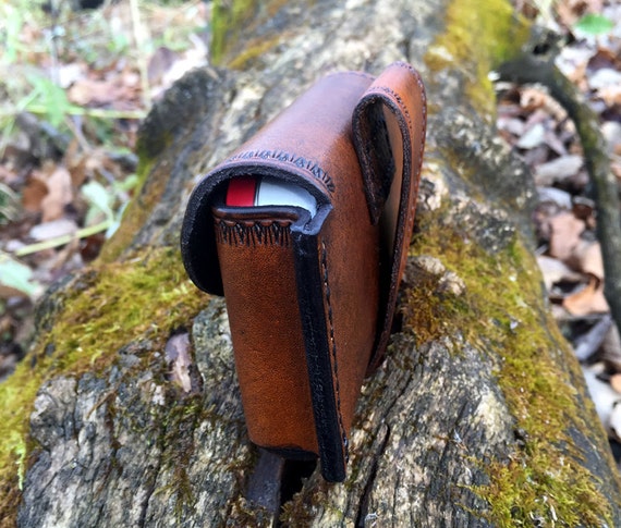 bushcraft leather belt pouch