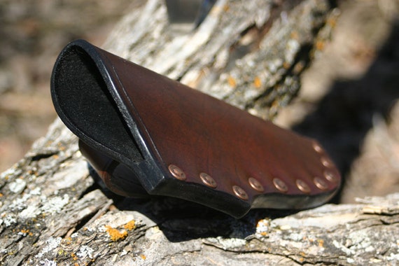 High Quality Leather Knife Sheath / Custom Handcrafted by Pegcity Leather /  Universal Bushcraft Knife Sheath Made to Fit ANY Knife 
