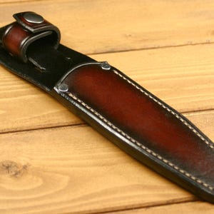 Leather Knife Sheath Custom Sized To Fit Any Knife.  Excellent Quality Sheath For Old Or New Knives Hand Made To Your Knife&#39;s Specifications