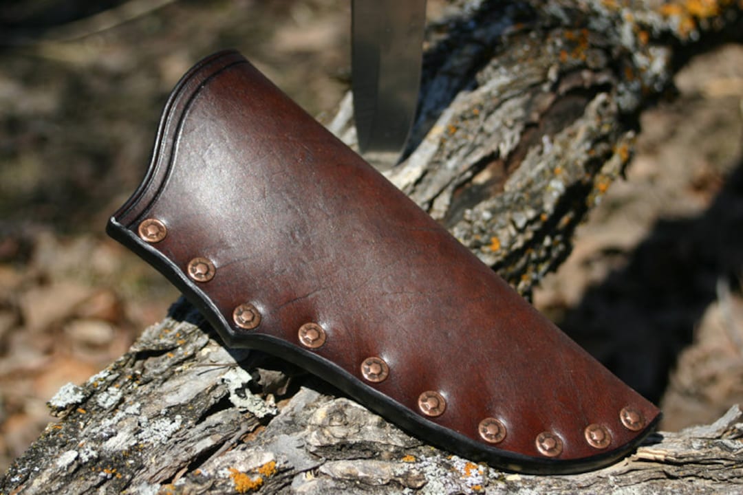 High Quality Leather Knife Sheath by Pegcity Leather / Durable Rivet