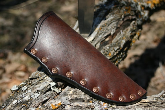 High Quality Leather Knife Sheath / Custom Handcrafted by Pegcity Leather /  Universal Bushcraft Knife Sheath Made to Fit ANY Knife 