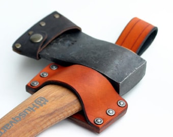 Strong Leather Belt Loop For Axe / Leather Axe Loop Can Be Made To Fit ANY Axe / Bushcraft Axe Belt Carry / Carry Your Axe On Your Belt!