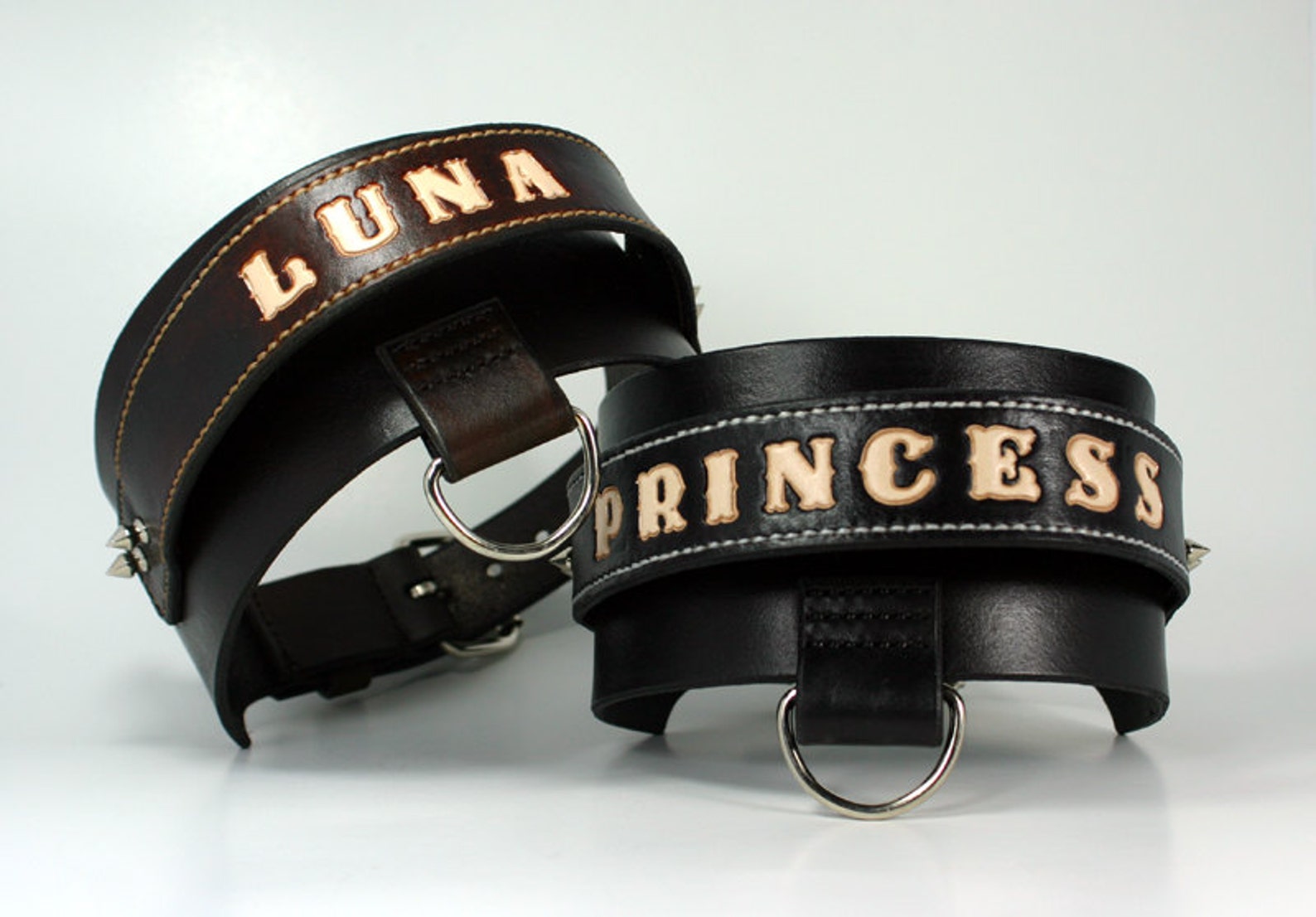 Leather Dog Collar / Custom Heavy Duty Leather Dog Collars for Etsy UK