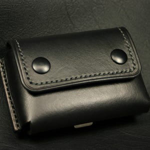 Bolsa de cinturón para equipo de supervivencia EDC / Bolsa de cinturón de cuero ¡Incluye clip para cinturón y lata! Bolsa de cuero resistente y duradera ¡Doble cierre!