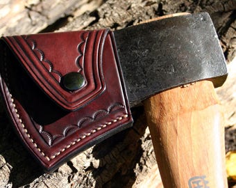 High Quality Leather Knife Sheath / Custom Handcrafted by Pegcity Leather /  Universal Bushcraft Knife Sheath Made to Fit ANY Knife 