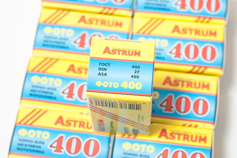 Negative film ISO 400 Svema unopened bw films. lomo 10 rolls of Astrum Foto-400 35mm black and white film