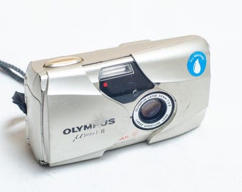 Film Camera Olympus Mju µ[mju] II Zoom 110 With Strap and Remote