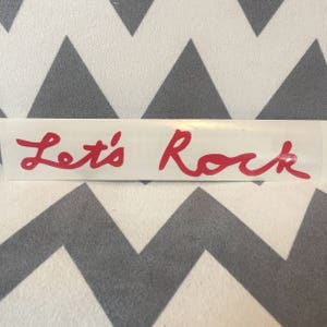 Let&#39;s Rock sticker - small