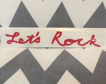 Let's Rock sticker - small