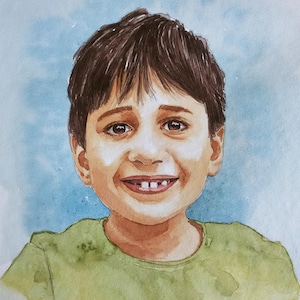Custom Watercolor Portrait / Stylized Portrait / Water color Portrait / Personalized Watercolor Portrait by Photo / Unique Gift Idea