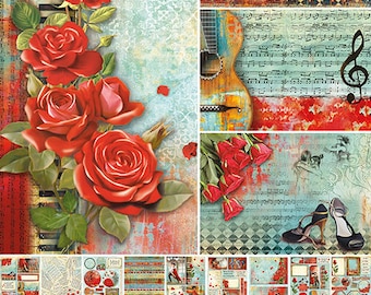 TANGO  Collection A4 Scrapbooking Creative Pad by Ciao Bella
