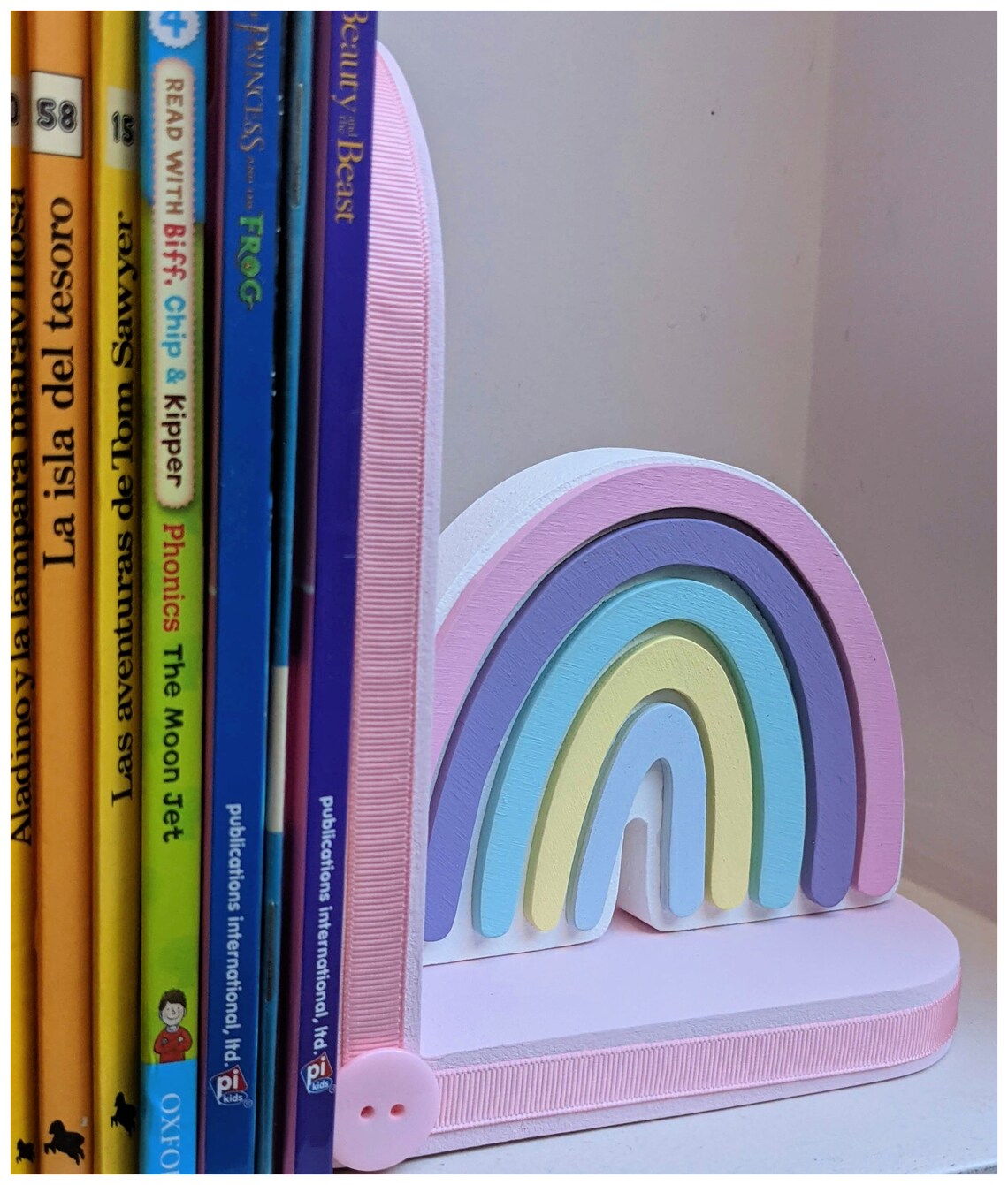 rainbow bookends rainbow bookends