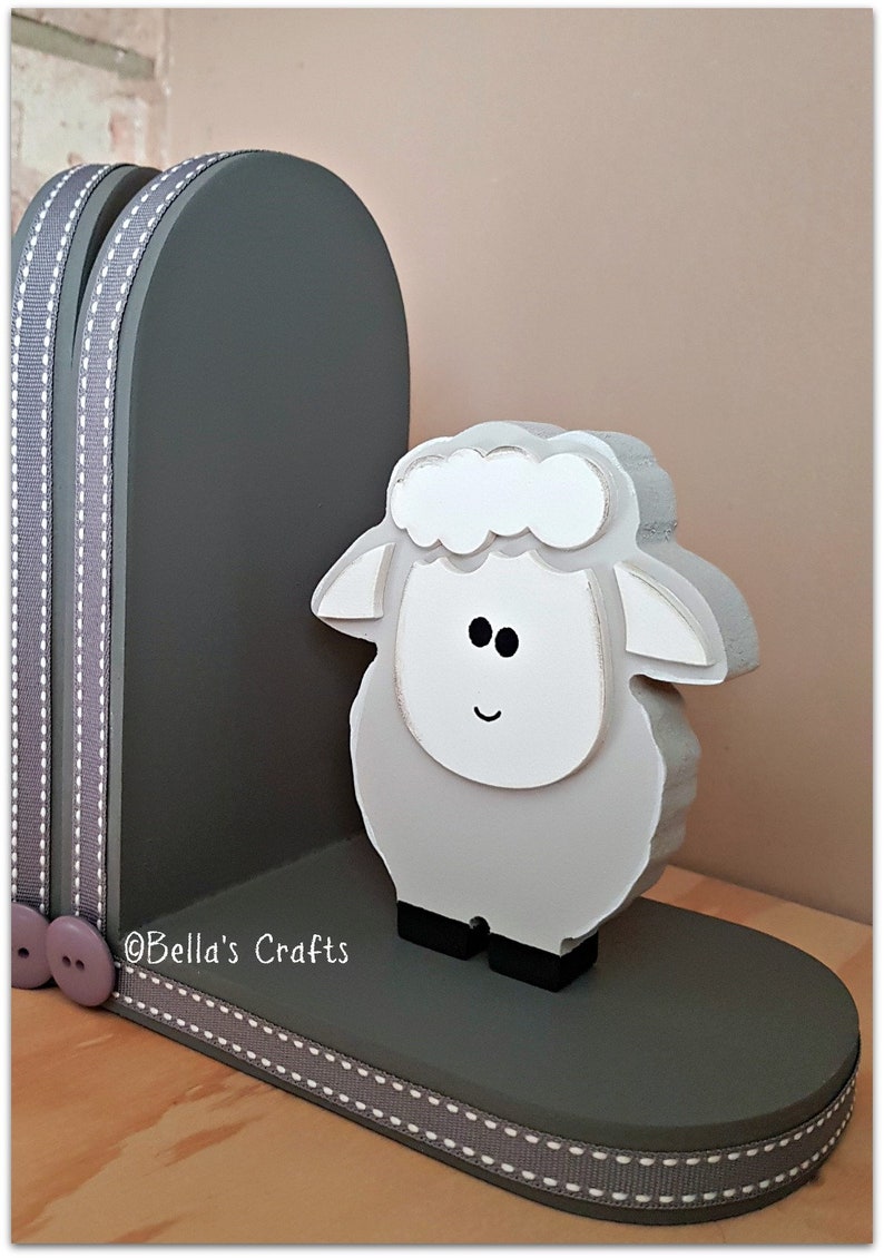 Personalised Sheep Bookends for Children Nursery Decor Lamb Etsy UK