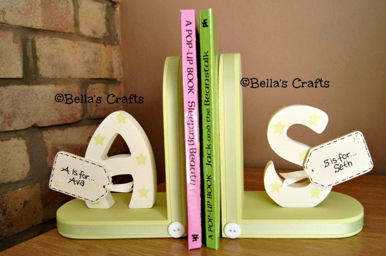 Personalised Bookends for Children. Etsy UK