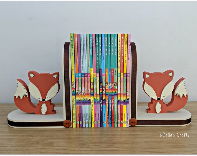 Fox Bookends for Kids