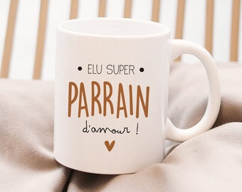 Le mug du super parrain personnalisé avec le prénom de - Etsy France