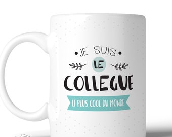 Mug pour un super collègue - cadeau collègue de travail - joli tasse - impression recto verso