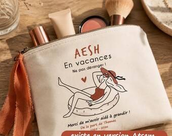 Etui voor de leerkracht op vakantie - Gepersonaliseerd etui voor de leerkracht - Bedankcadeau - Eindejaarscadeau