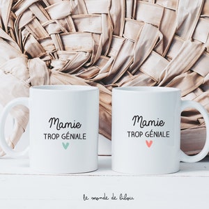 Mug personnalisé Mamie géniale cadeaux mamie fête des grands-mères tasse personnalisable super mamie mamita grand-ma image 1