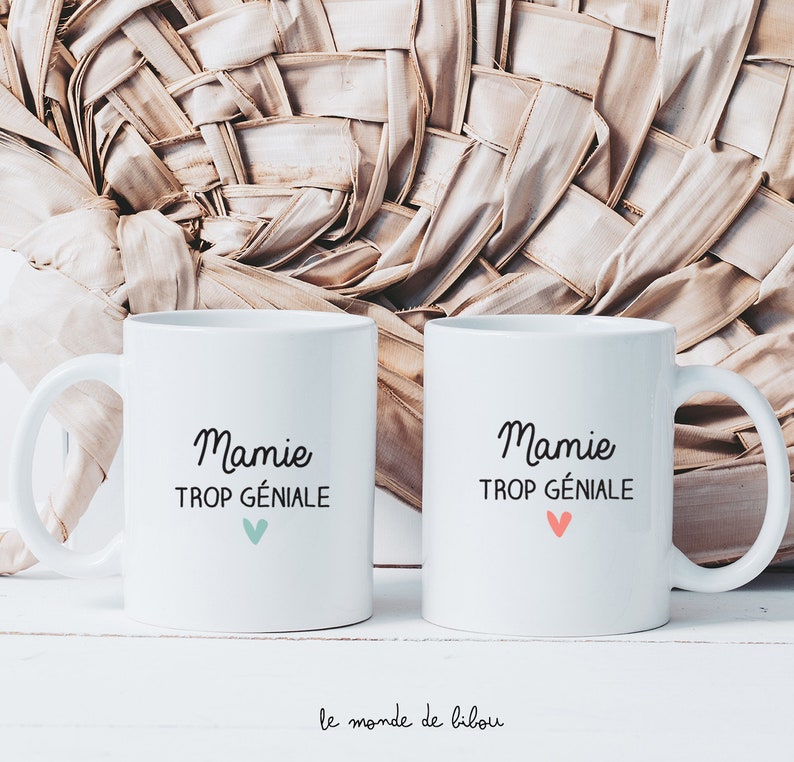 Mug personnalisé Mamie géniale cadeaux mamie fête des grands-mères tasse personnalisable super mamie mamita grand-ma image 1