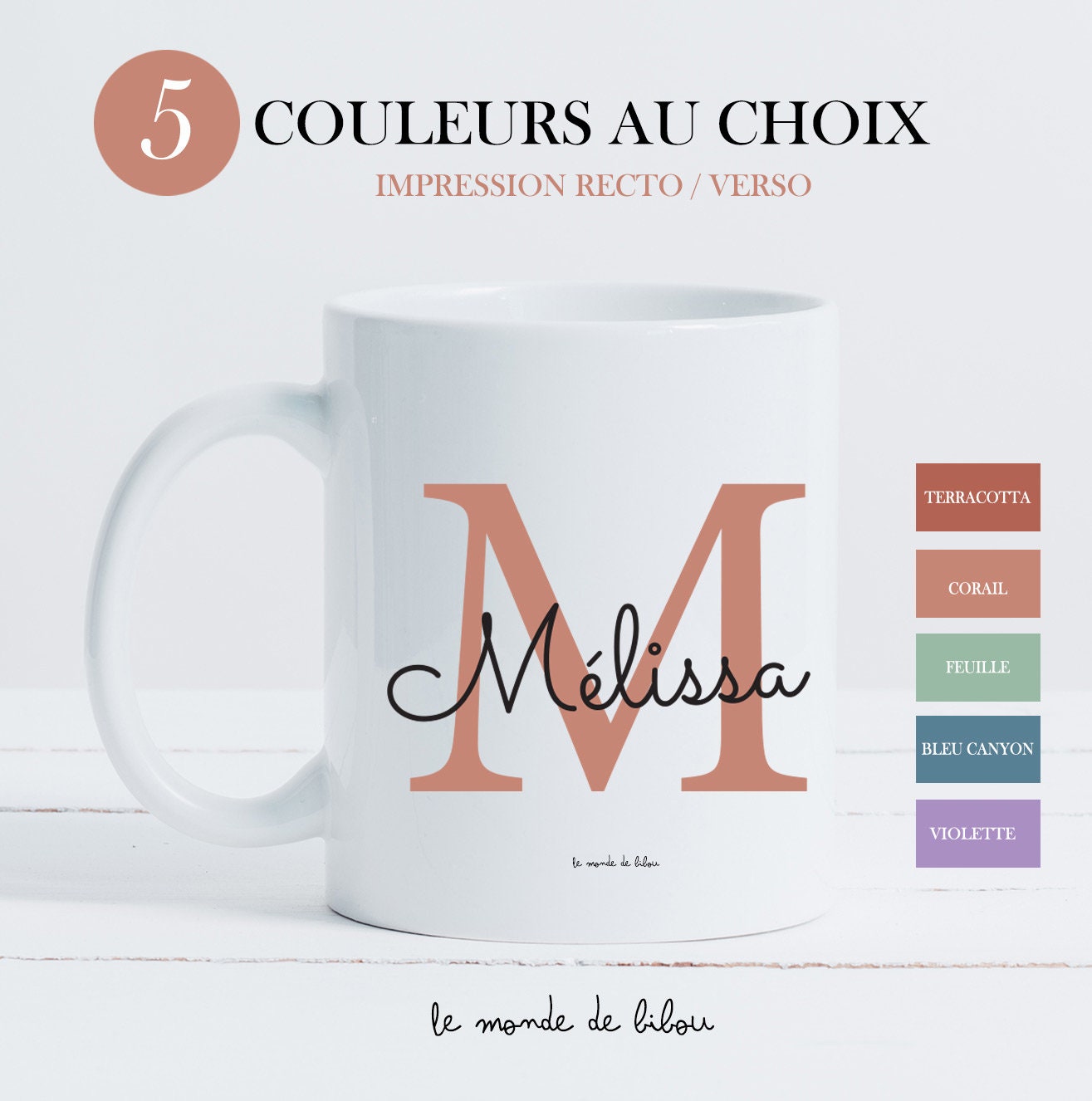 Mugs tasses incassables - Le Monde de Bibou - Cadeaux personnalisés